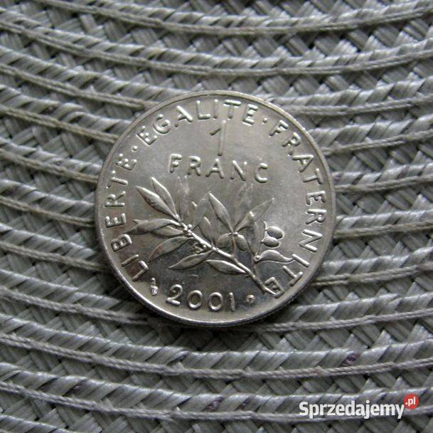 Francja 1 Frank 2001r Ładna Kalisz sprzedam