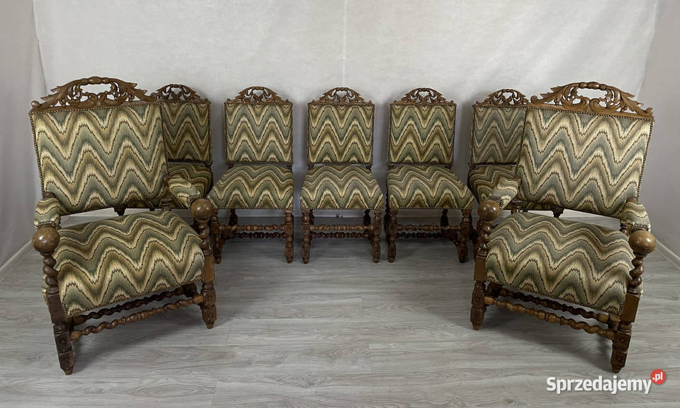 Antyczny Komplet Neorenesansowy z 1890 roku Łódź