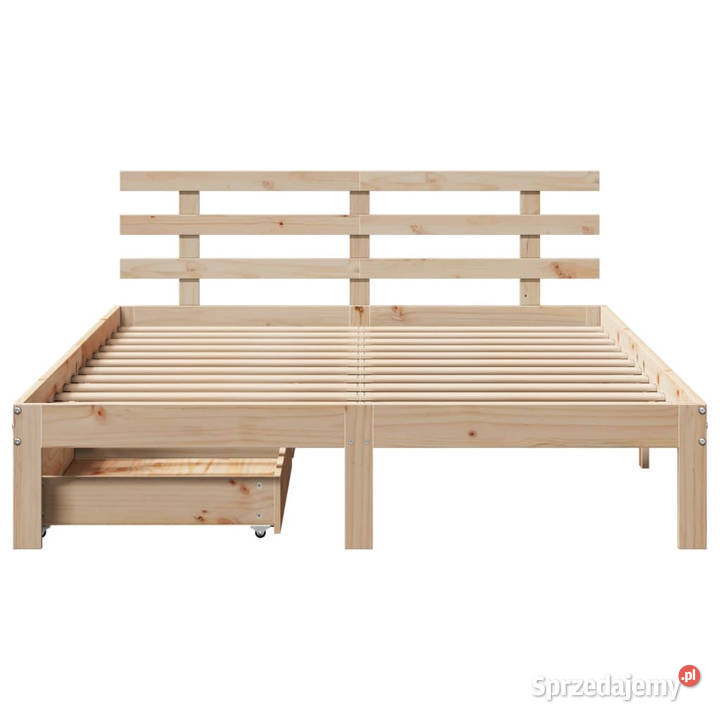 Rama łóżka z szufladami sosnowa 140x200 mazowieckie Warszawa