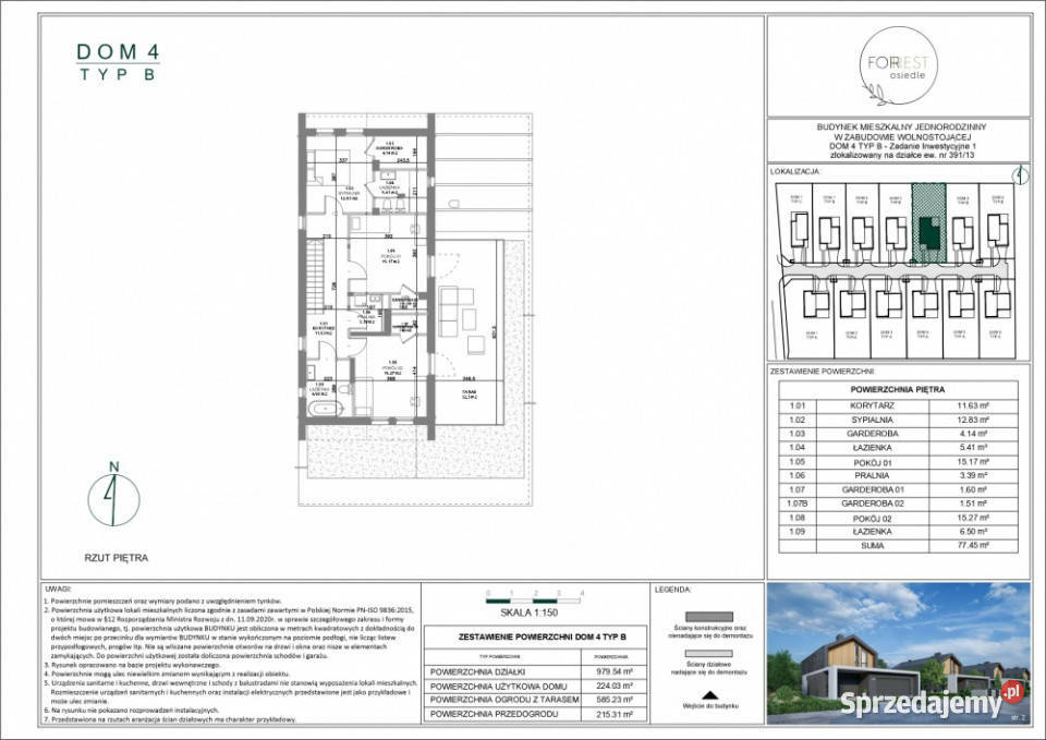 OSTATNI Dom wolnostojący widok na las 980m2 mazowieckie Nadarzyn