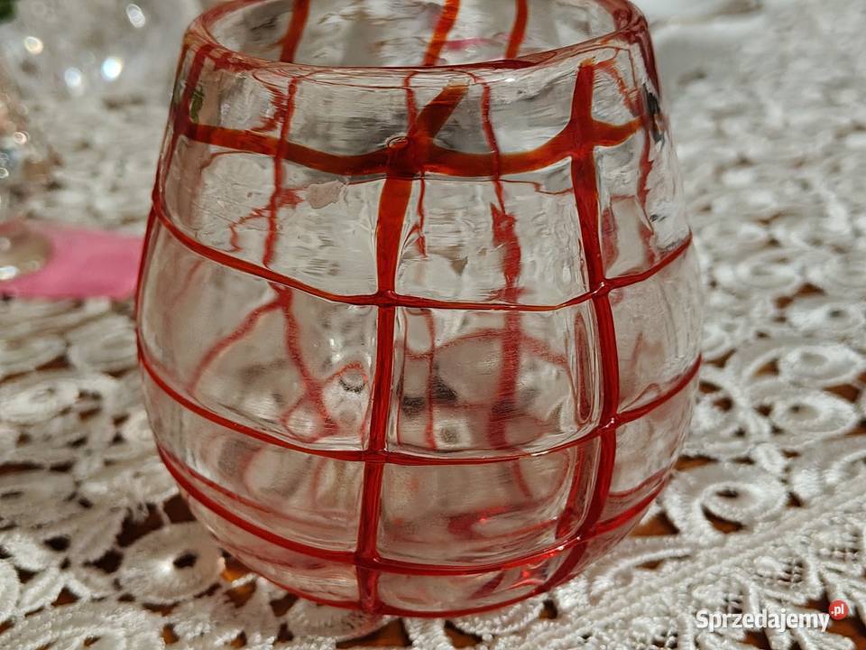 Świecznik Vintage Murano Porcelana i szkło dolnośląskie Legnica