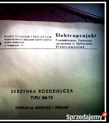 Skrzynka rozdzielcza SM 73 Elektroprojekt Dąbrowa Górnicza