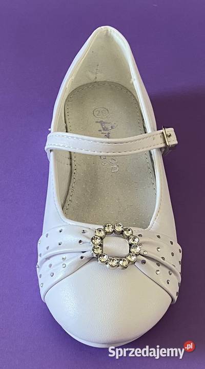 Dziewczęce białe baleriny rozmiar 29 1319 biały mazowieckie Żyrardów sprzedam