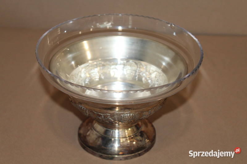 Posrebrzana patera ze szkłem 110 FiaF