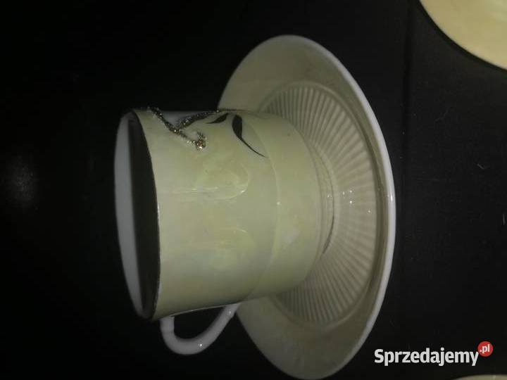 Filiżanka opalizowana z wypuklym dekorem pomorskie