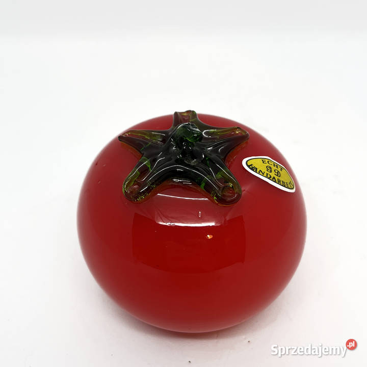 Pomidor ze szkła w stylu vintage Murano Niemcy