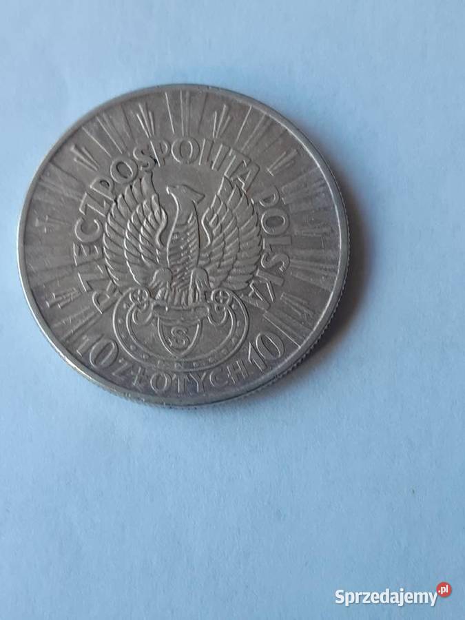 10 złotych 1934 Józef PiłsudskiOrzeł Strzelecki Potulice