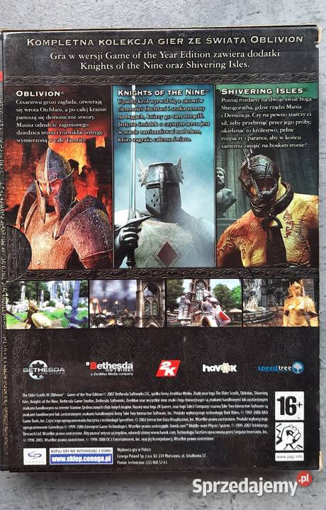 The Elder Scrolls IV Oblivion PC GOTY Game of Koszalin