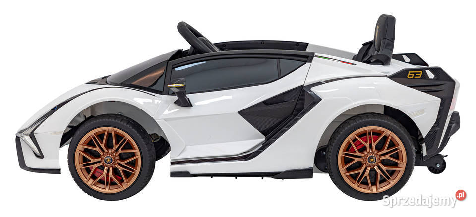 Lamborghini SIAN Białe Auto na Akumulator 12V 4 świętokrzyskie Łopuszno