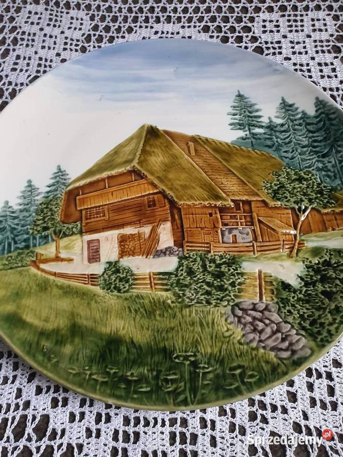 talerz porcelanosygnowany chata górska śląskie Zabrze