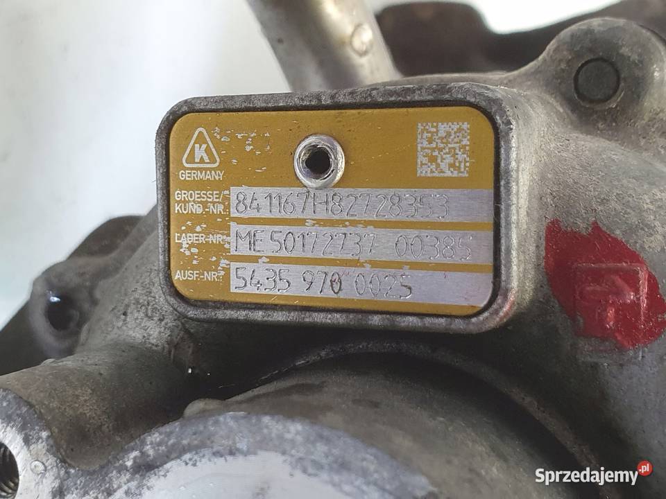 TURBOSPRĘŻARKA Renault Megane III 15 DCI turbo Rudka