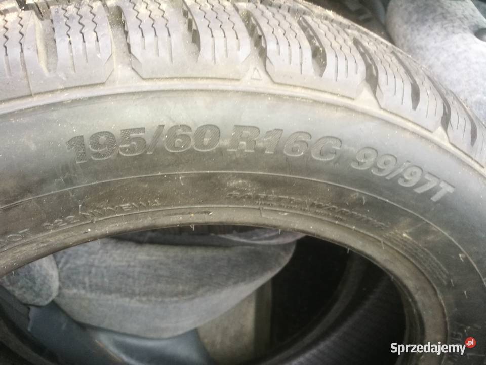 Opony zimowe nowe Kumho 195 60 R16C 99 97T Opony