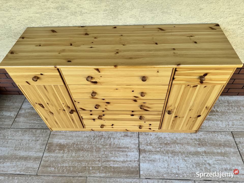 Komoda drewniana sosnowa z szufladami szafka mazowieckie Garwolin