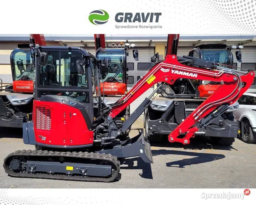 Koparka Yanmar ViO387 4 tony Strzeszkowice Duże