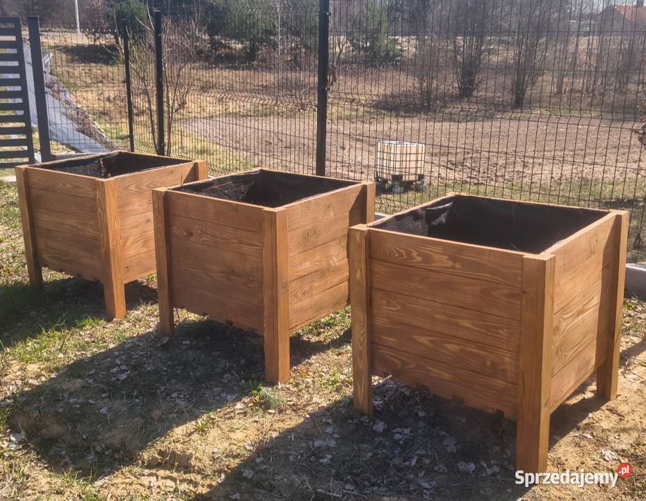 Donice kwiatowe z drewna Kraśnik