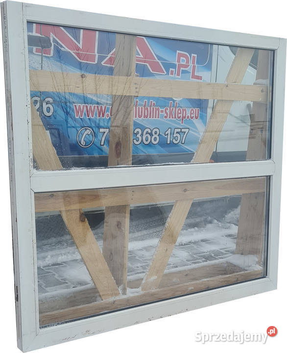 OKNO KacprzaK 160x138 FIX OKNA Używane Witryna Okna ścienne Lublin