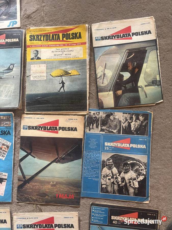stare gazety PRL Skrzydlata Polska Łowiec Polski Kosianka-Trojanówka sprzedam