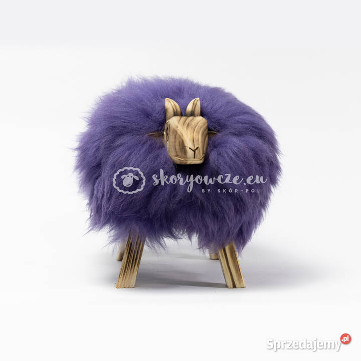 Krzesło baranek dekoracyjny fioletowy Szaflary