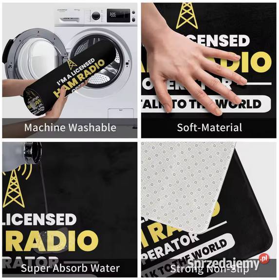 Dywanik krótkofalowca SWL retro antypoślizgowa Piła