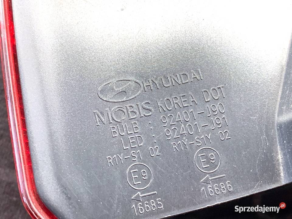 LAMPA LEWY TYŁ HYUNDAI KONA 92401J90 Crossover