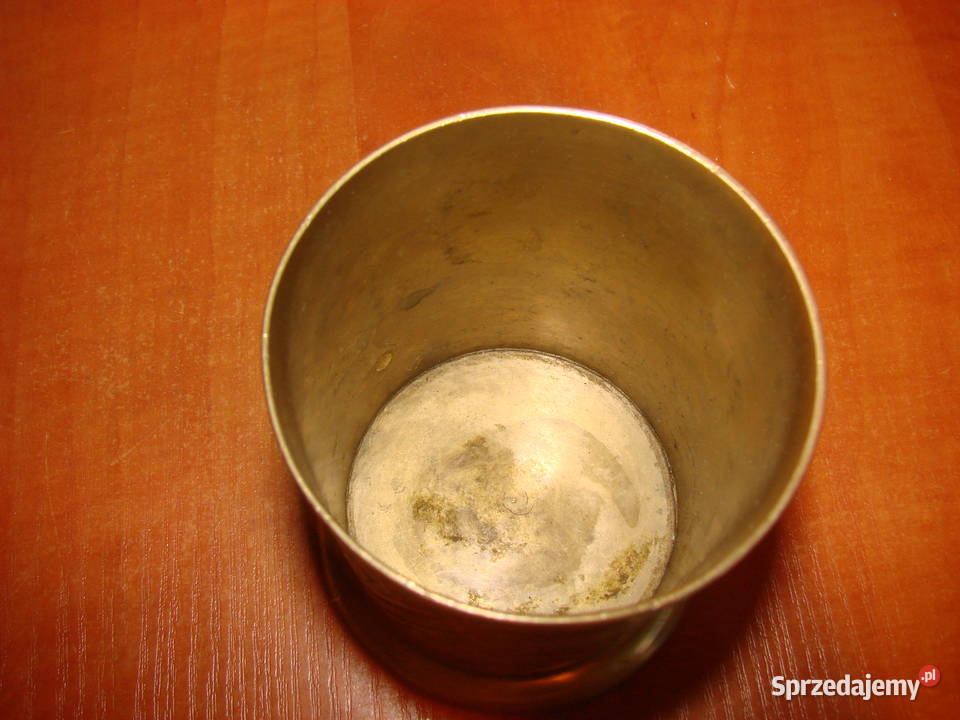 mosiężny kubek Pruszcz Gdański sprzedam