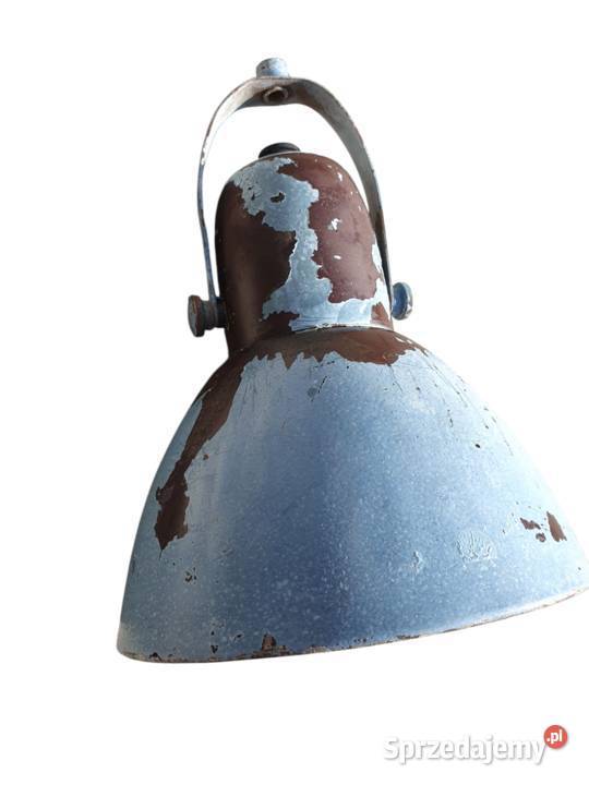 Stara lampa lampka emaliowana lata 5060 antyk śląskie