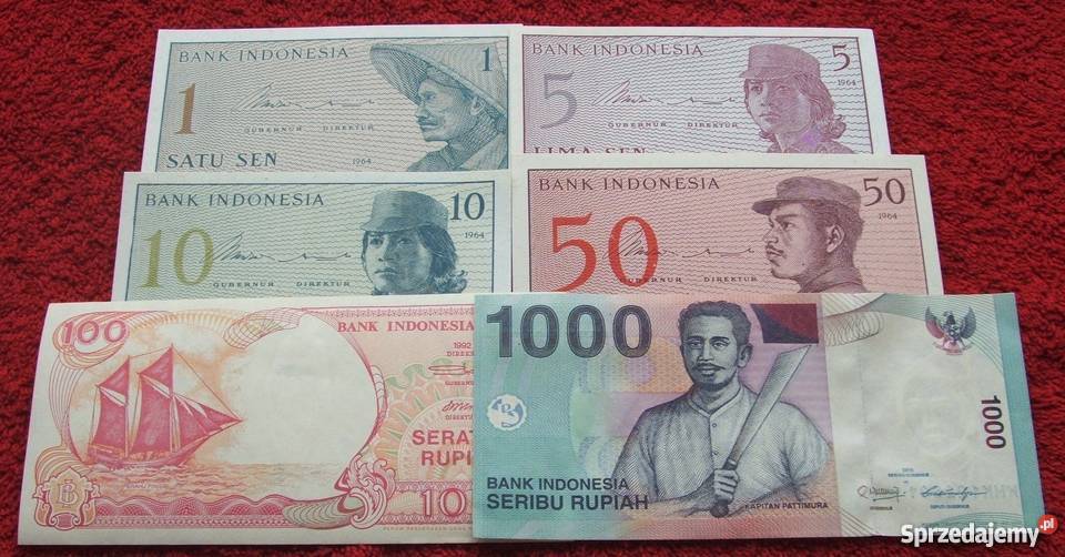 INDONEZJA Kolekcjonerskie Banknoty Zestaw 6 Katowice