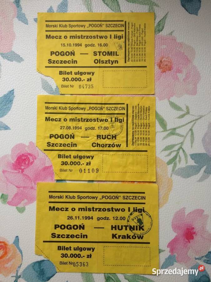 1159 Bilety Pogoni Szczecin 1004 R