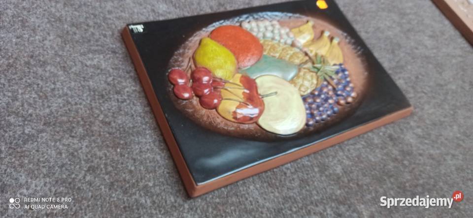Kafel ceramiczny Z owocami
Sygnowany Jie Gdańsk sprzedam