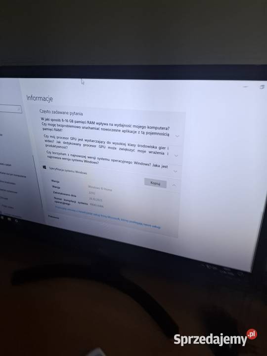 Sprzedam asus komputer stacjonarny lubelskie Hrubieszów sprzedam