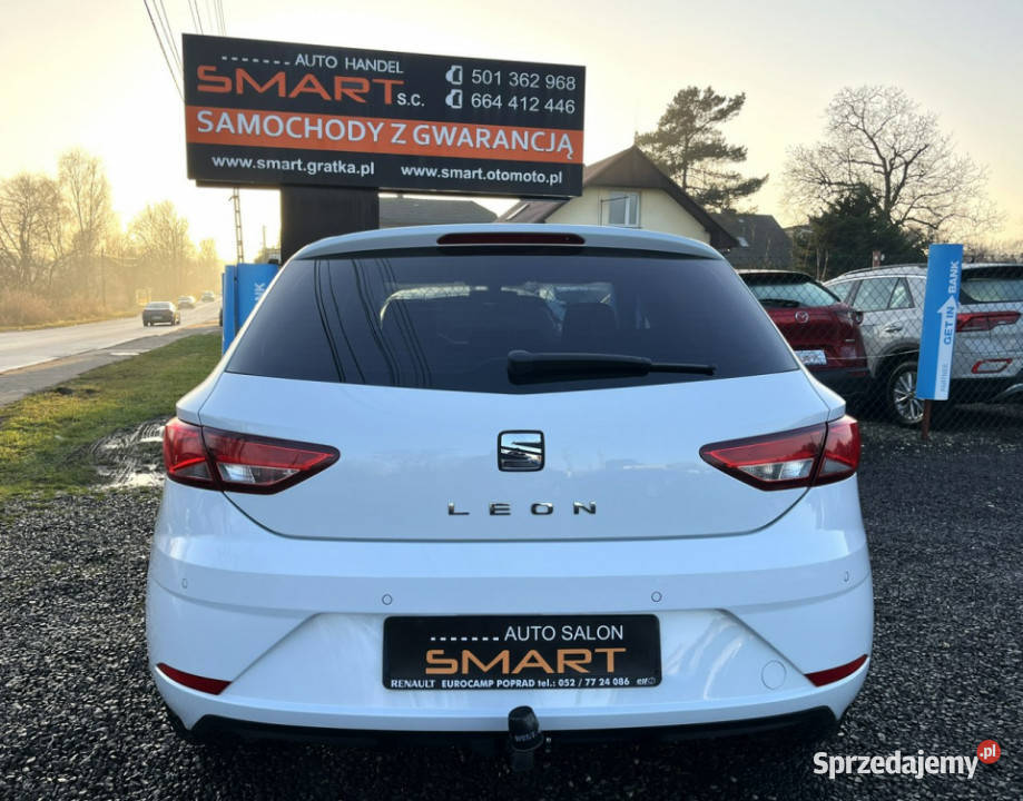 Seat Leon Androidauto Biała Perła Salon 1 Rej nieuszkodzony Leon