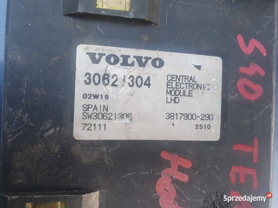 Moduł komfortu świateł Volvo s40 v40 30621304 Kraków
