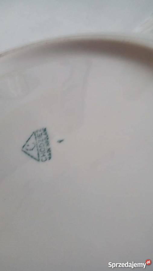 Talerzyki do ciasta i wazonik sygnowane Chodzież Ceramika i szkło Warszawa