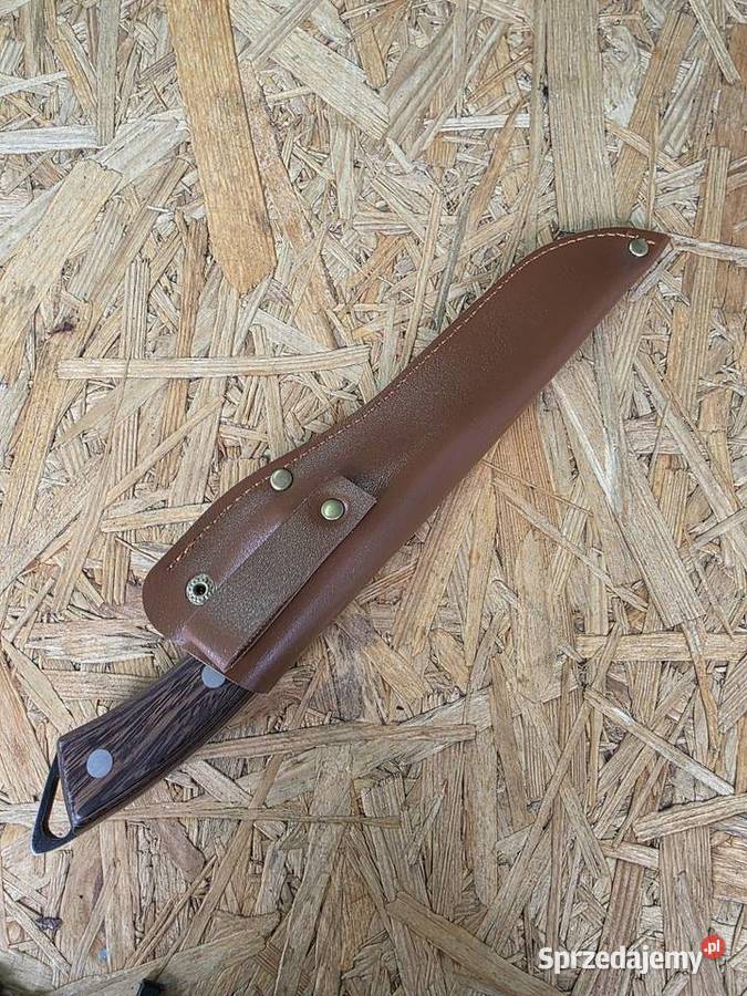 Nowy Nóż Kuchenny Kuty z Pochwą Pełny Trzpień