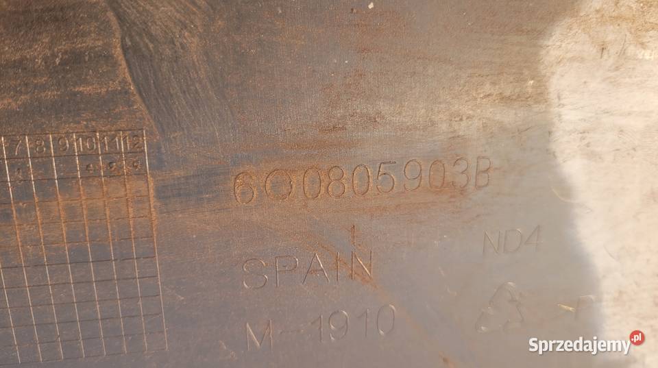 VW POLO 4 IV SPOILER ZDERZAKA PRZÓD 6Q0805903B Ruda Śląska