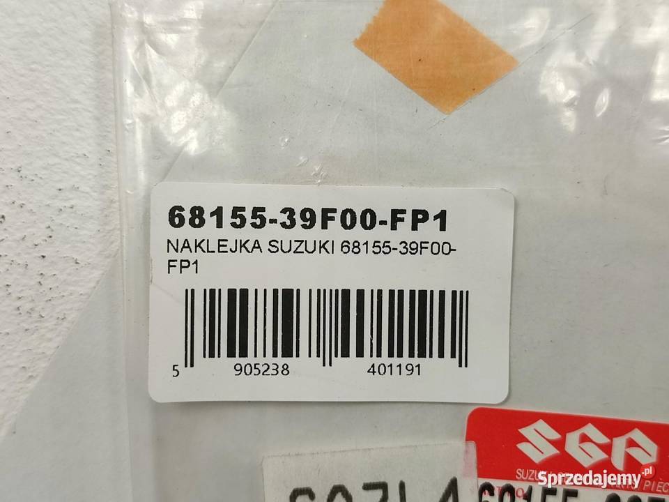 NAKLEJKA NA BŁOTNIK SUZUKI GSXR 600 20012003 sprzedam