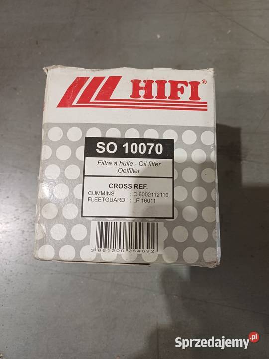 SPRZEDAŻ Filtr oleju SO 10070 Hifi Filter Filtry Jelcz-Laskowice