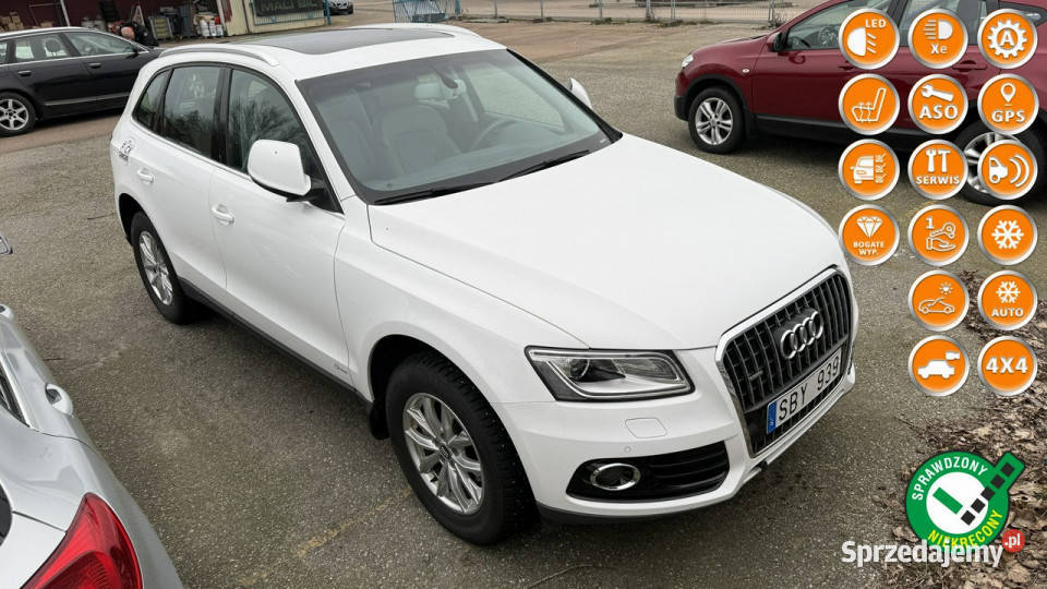 Audi Q5 20tdi quattro autoamy panorama full full wielofunkcyjna kierownica Gdańsk