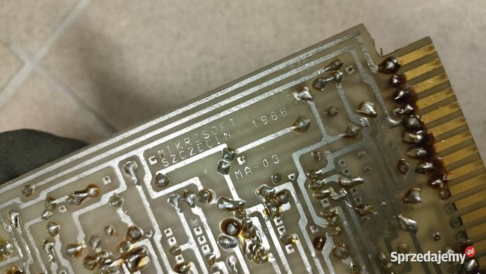 Płytka MA03 elektronika komputer Odra Microsoft