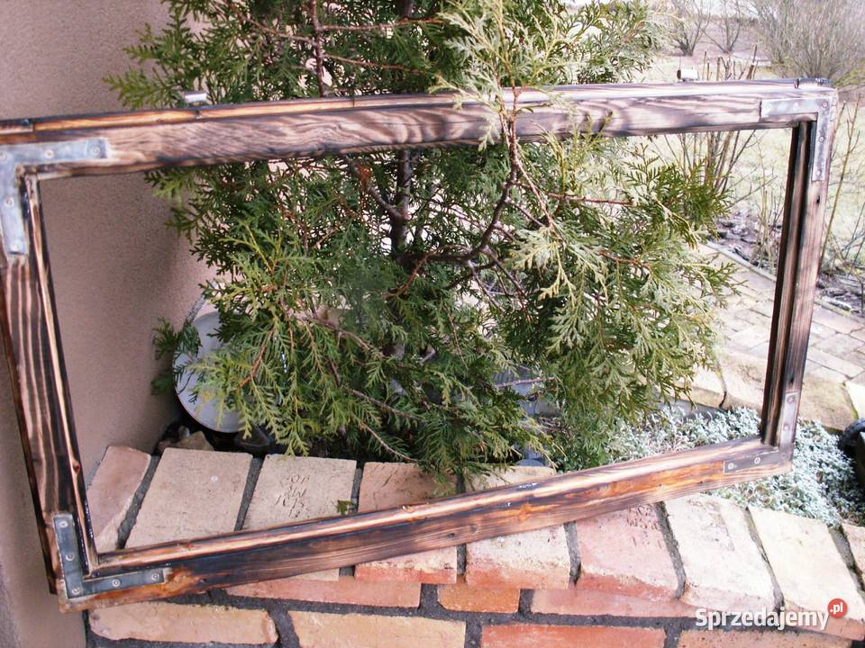 Okno rama loft na lustro aranżację zdjęcie 51x94 Ełk