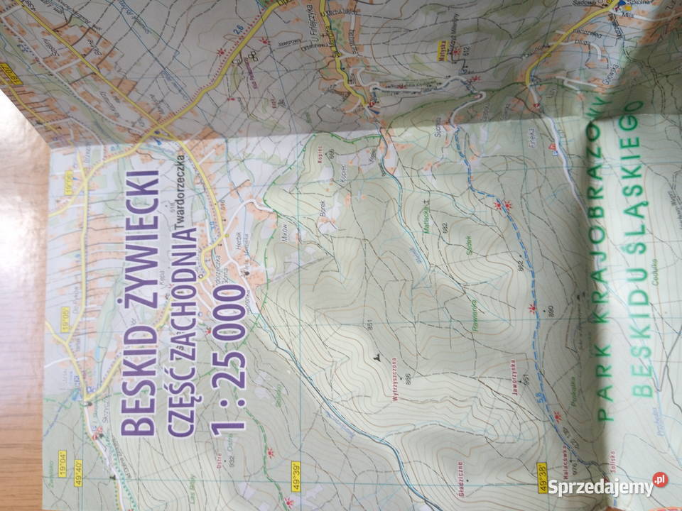 Mapa Beskid Żywiecki część zachodnia 125000 ISBN 9788365689801 Dąbrowa Górnicza