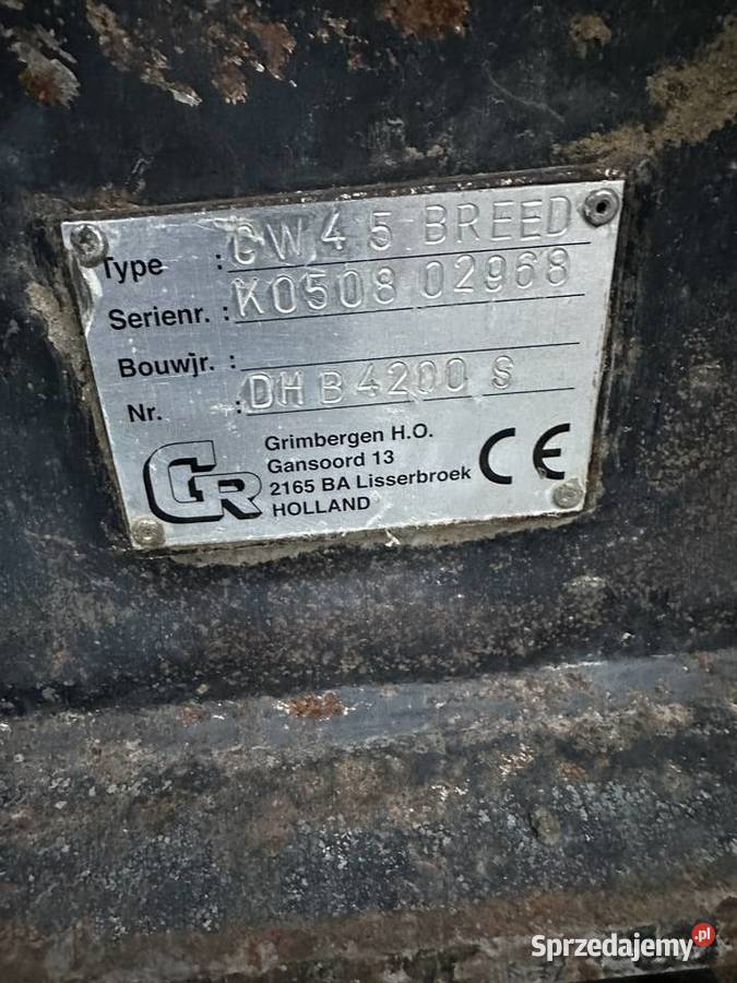 Adapter płyty MS 25 Werachtert CW 45 S 80 Bilcza