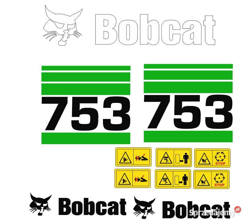 Naklejki Bobcat 753 super mocne zamienniki Bydgoszcz sprzedam