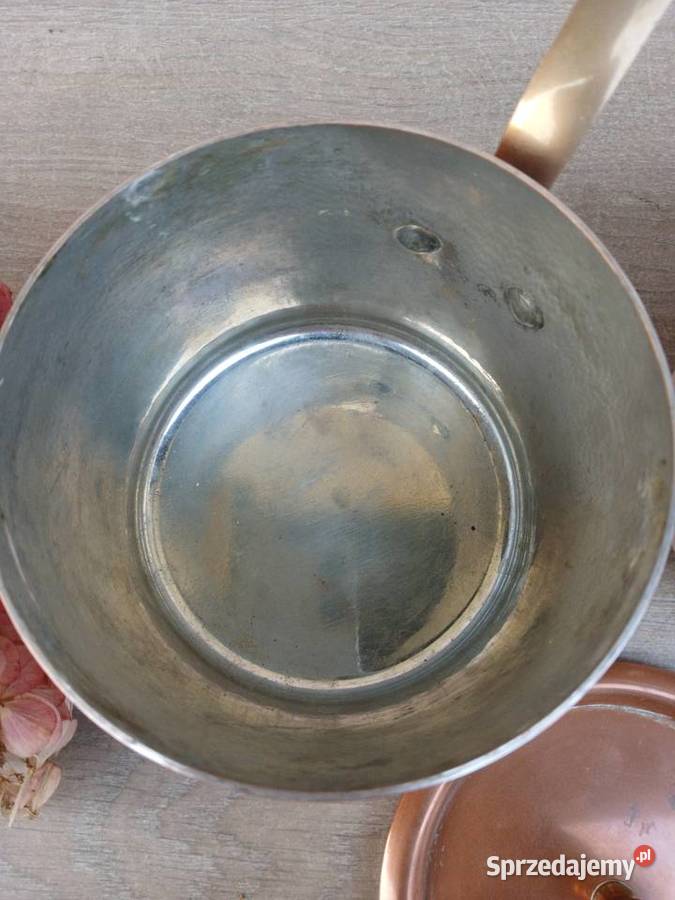 Profesjonalny miedziany garnek do kąpieli wodnej Garnki i szybkowary Warszawa