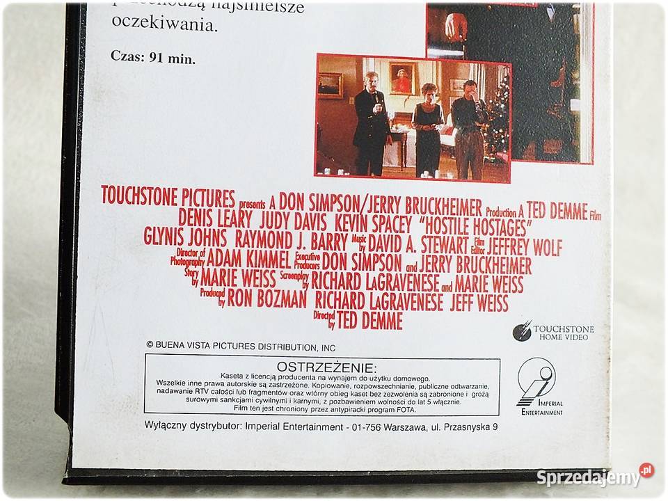 Kaseta VHS Hostile Hostages SPEC Film na Video Żary