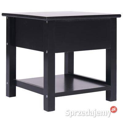 vidaXL Stolik boczny czarny 40 x 40 x 40 drewno