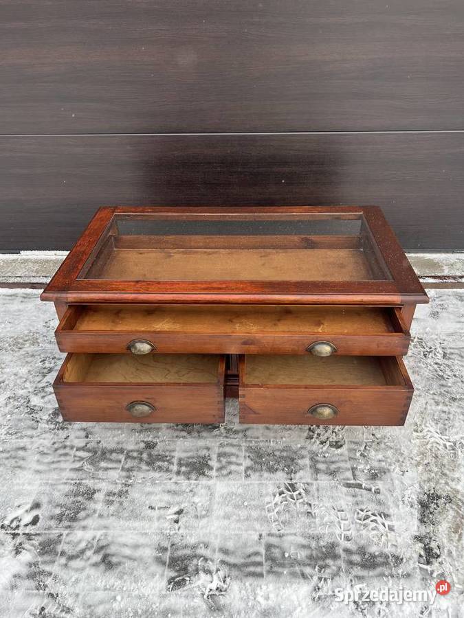 Wyjątkowy stolik kolonialna ława z szufladami Ostrów Mazowiecka