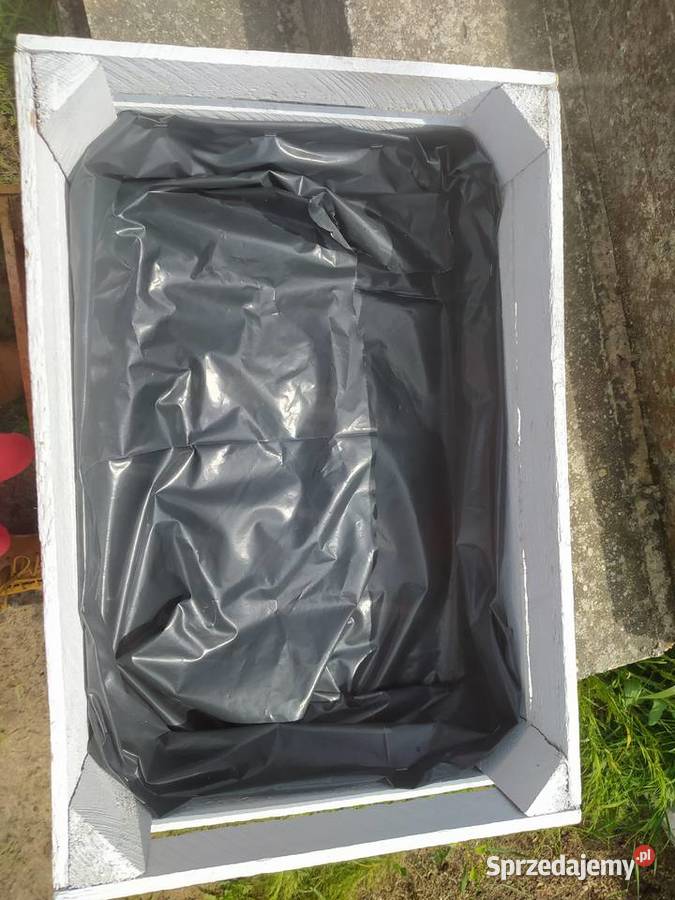 skrzynka drewniana na kwiaty warzywa owoce półkę drewno