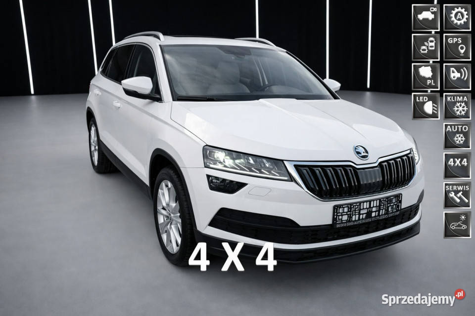 koda Karoq 20 automat DSG4x4panorama dachkamera czujnik deszczu małopolskie Żabno
