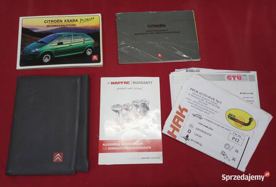 CITROEN XSARA PICASSO Instrukcja Obsługi książka Poradniki, albumy i reportaże łódzkie Łódź